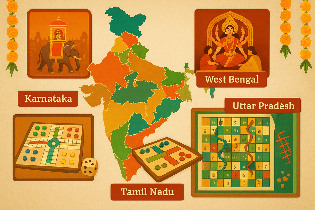 Which States Celebrate Dasara? A Board Game Journey Across India