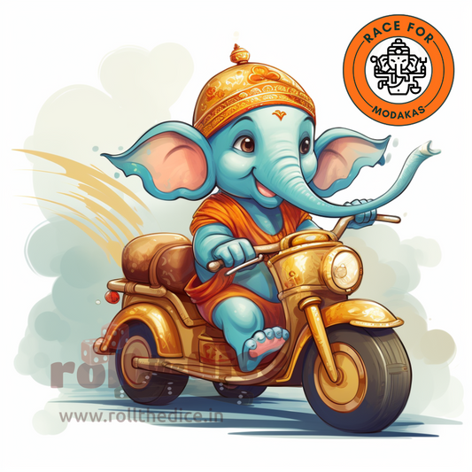 Race for Modakas: Ultimate Family Board Game Inspired by Ganesha