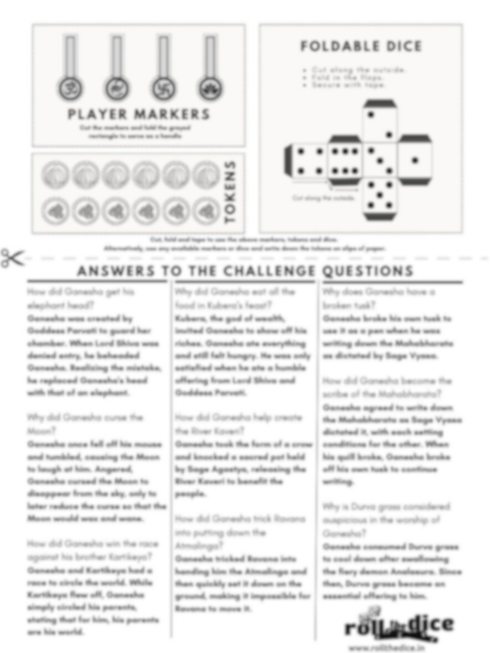 Race for Modakas - FREE : A Divine Adventure Board Game