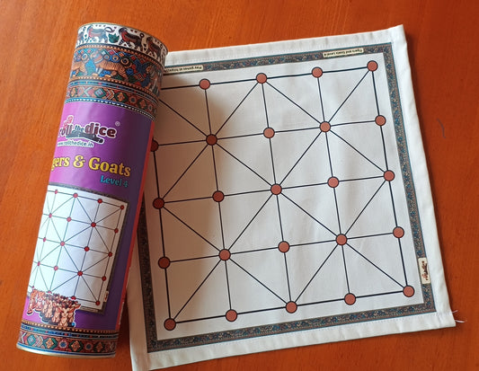 Aadu Huli Board Game – Classic Level 4 | Tigers and Goats Strategy Game