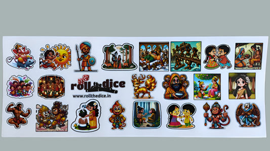 Ramayana Sticker Pack – 10 Mythic Vinyl Decals | Roll the Dice