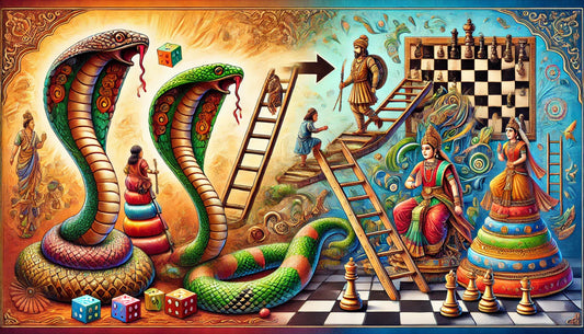 Moksha pata is snakes & ladders chaturanga is chess