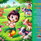 The Little Krishna - An illustrated activity printable book for kids