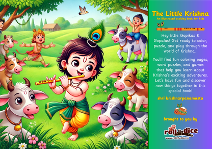 The Little Krishna - An illustrated activity book for kids