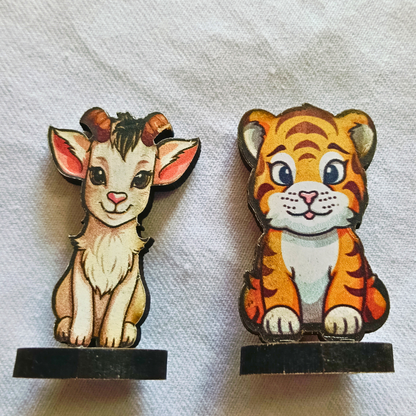 Aadu Huli Board Game Combo – Levels 3 & 4 | Traditional Indian Tigers and Goats Game