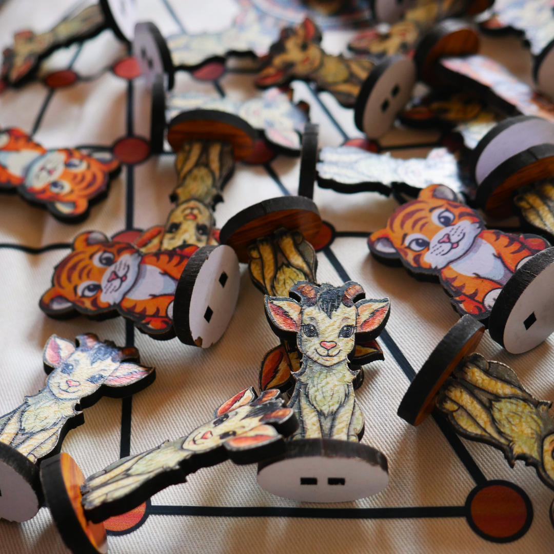 Aadu Huli Board Game – Classic Level 3 | Traditional Tigers and Goats Strategy Game