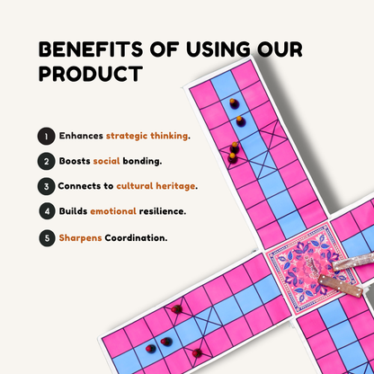 Pagade - Ancient Indian Board Game | Traditional Pachisi Set