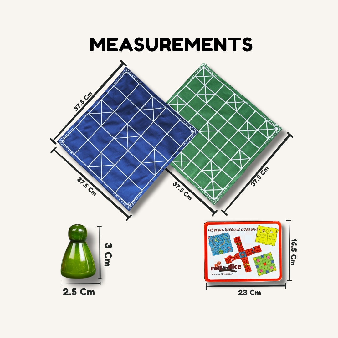 Chowka Bara Board Game – 5 & 7 Houses Combo | Traditional Indian Dice Game
