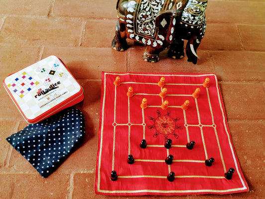 Navkankari board game by Roll the Dice, featuring traditional Indian design, ideal as a unique gift for men.