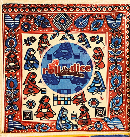 Pagade – Classic Indian Board Game in Blue & Red | Traditional Pachisi (Parcheesi) Set