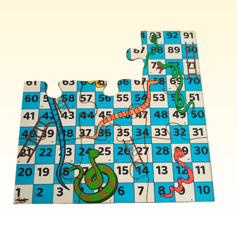 snakes & ladders puzzle best value for money all in one snake ladder ludo puzzle set