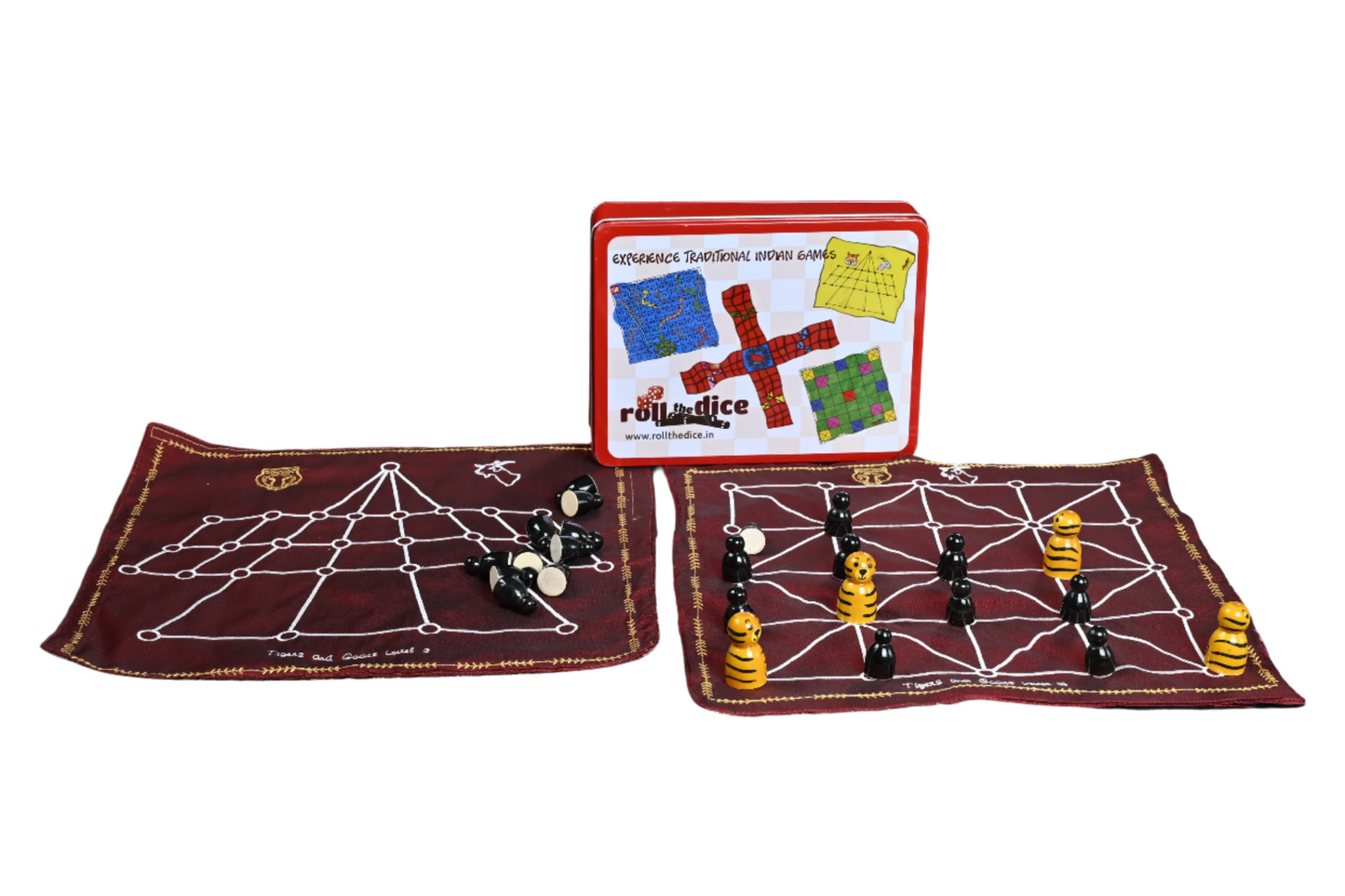 Aadu Huli (3 & 4) - Traditional Board Game