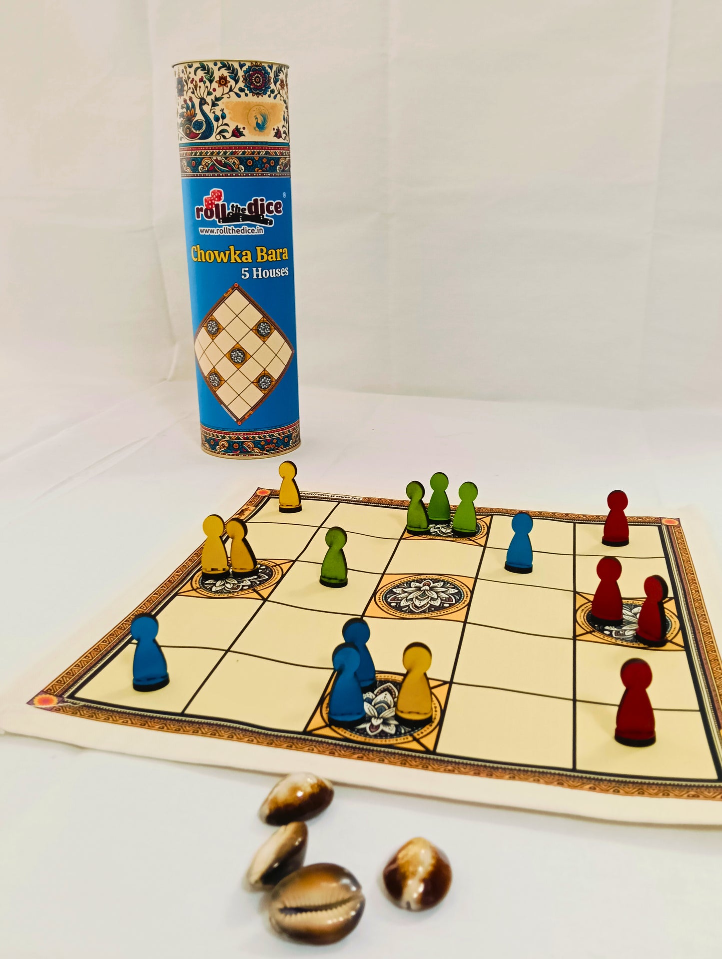 Classic Chowka Bara 5 Houses Board Game