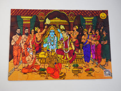 Sri Rama Pattabhisheka Jigsaw Puzzle for Kids