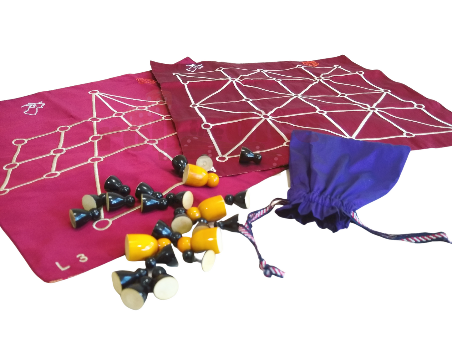 Aadu Huli (3 & 4) - Traditional Board Game